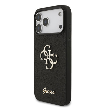 Tok Apple iPhone 18 Pro Max / 17 Pro Max, Guess, Fixed Glitter Big 4G, Fekete