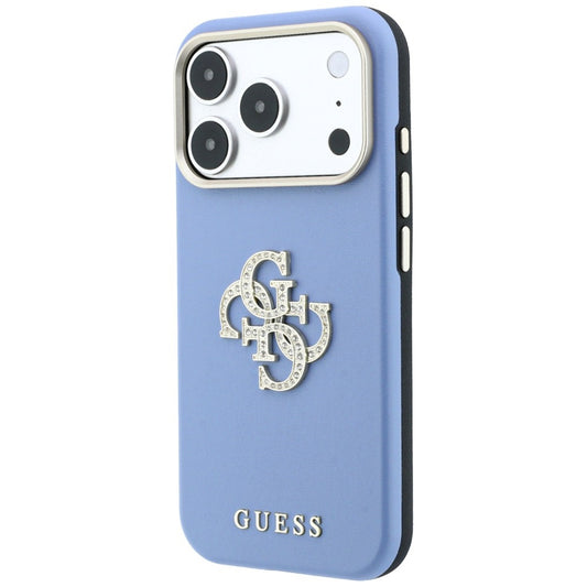Tok Apple iPhone 18 Pro Max / 17 Pro Max készülékhez, Guess, Smooth Big Strass Logo, kékes árnyalatú