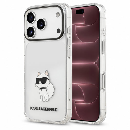 Tok Apple iPhone 18 Pro Max / 17 Pro Max készülékhez, Karl Lagerfeld, IML Choupette NFT, átlátszó