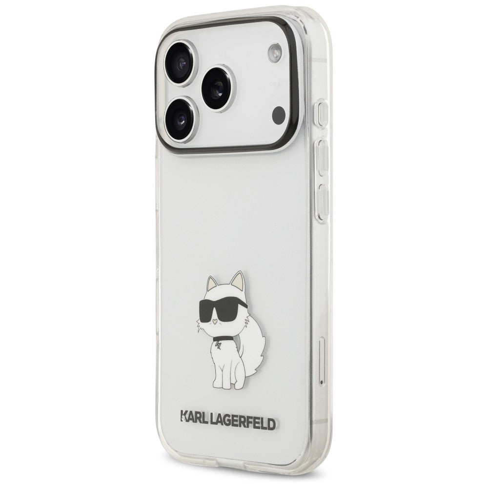 Case for Apple iPhone 18 Pro Max / 17 Pro Max, Karl Lagerfeld, IML Choupette NFT, Transparent