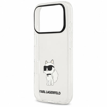Case for Apple iPhone 18 Pro Max / 17 Pro Max, Karl Lagerfeld, IML Choupette NFT, Transparent
