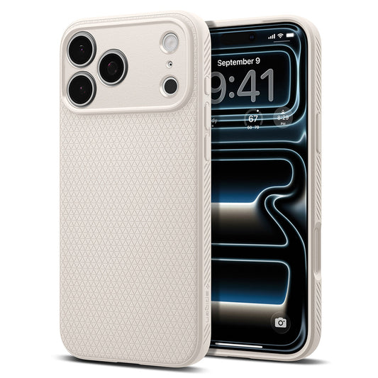Tok Apple iPhone 18 Pro Max / 17 Pro Max készülékhez, Spigen, Liquid Air, Bézs ACS12114