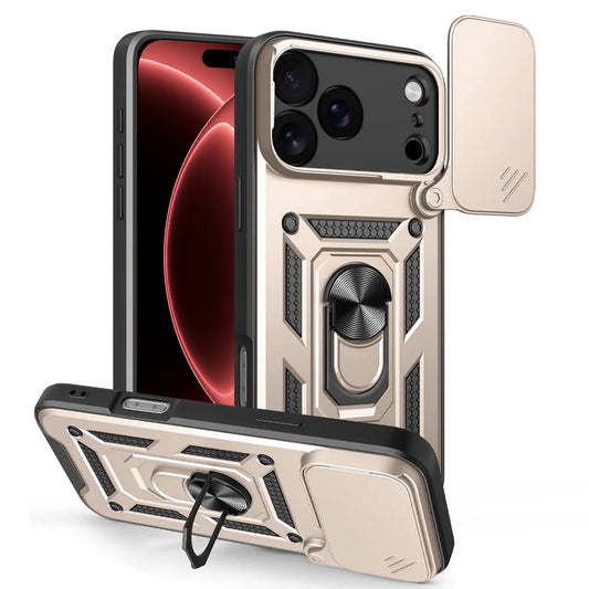 Case for Apple iPhone 18 Pro Max / 17 Pro Max, Techsuit, CamShield, Gold