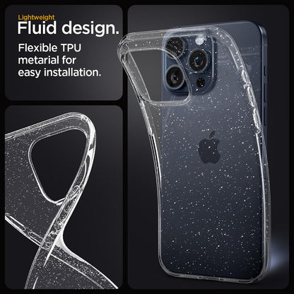Tok Apple iPhone 18 Pro Max / 17 Pro Max készülékhez, Techsuit, SparkleSkin, Átlátszó