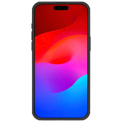 tok Apple iPhone 16-hoz, Nillkin, Super Frosted Shield Pro, Fekete 