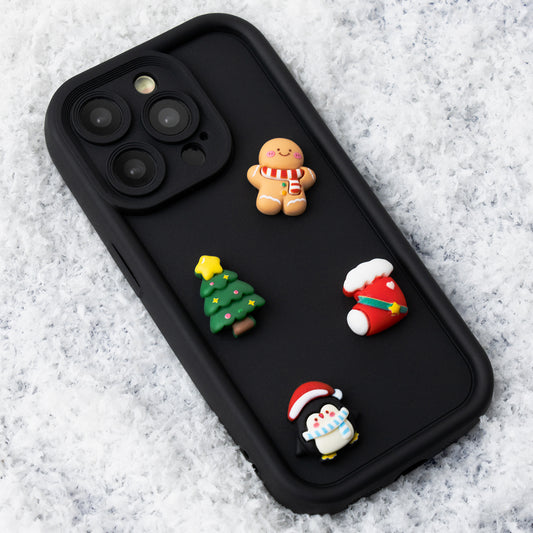 Apple iPhone 15 Pro tok, OEM, Ultra Trendy 3D Karácsony, Fekete