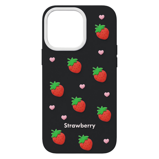Apple iPhone 17 / 16 tok, OEM, Strawberry, Fekete