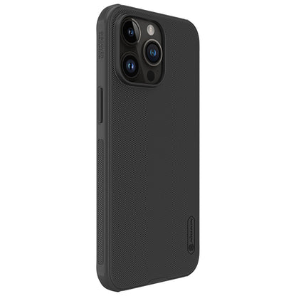 tok Apple iPhone 16-hoz, Nillkin, Super Frosted Shield Pro, Fekete 