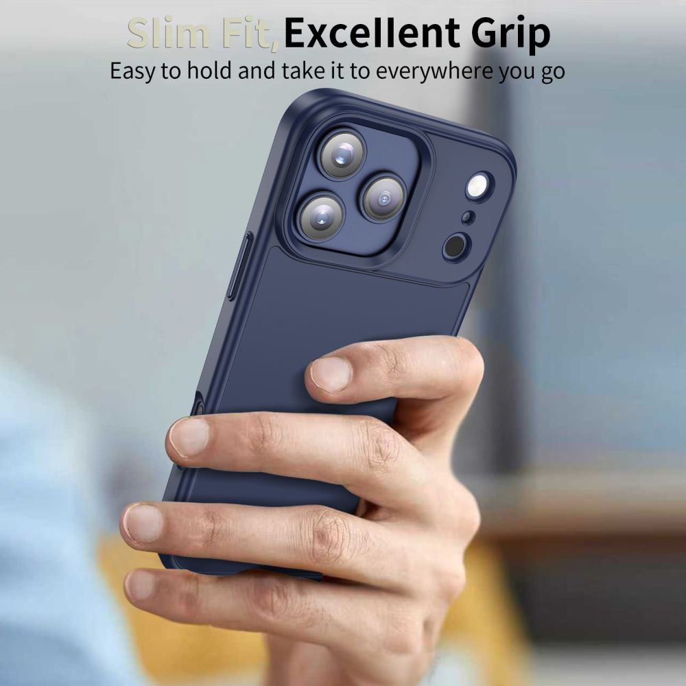 Tok a Apple iPhone 17 Pro-hoz, Tech-Protect, Magmat, Matt Sötétkék