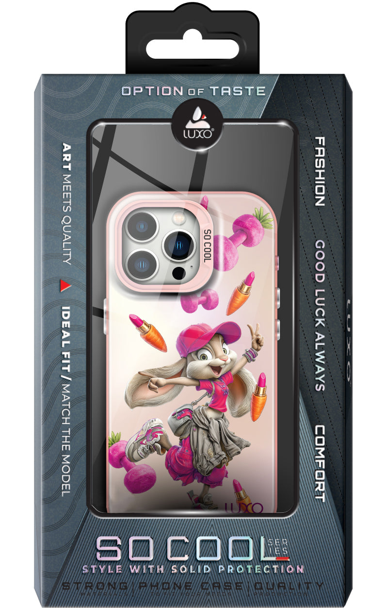 Tok Apple iPhone 15 Plus-hoz, LUXO So CooL, ArcadiA Rabbit, Többszínű
