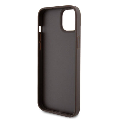 Tok Apple iPhone 15 Plus-hoz, Guess, Crossbody 4G Metal Logo, Barna, Újrapecsételt