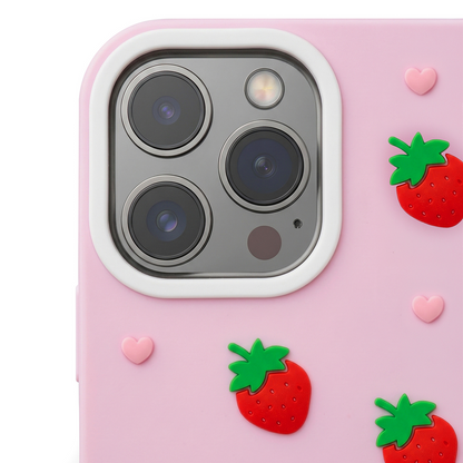 Case for Apple iPhone 16 Pro, OEM, Strawberry, Pink