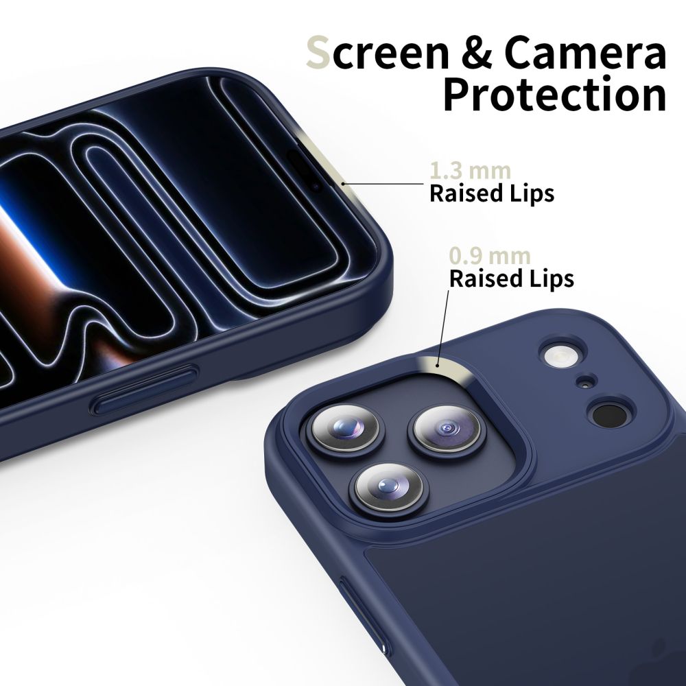 Tok a Apple iPhone 17 Pro-hoz, Tech-Protect, Magmat, Matt Sötétkék
