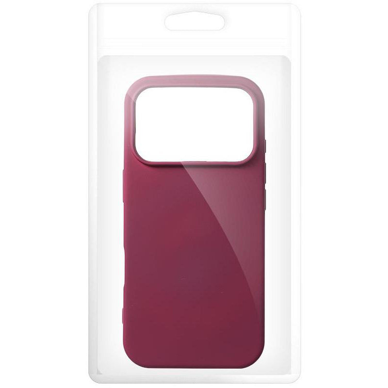 Tok Apple iPhone 18 Pro / iPhone 17 Pro készülékhez, OEM, szilikon, bordó
