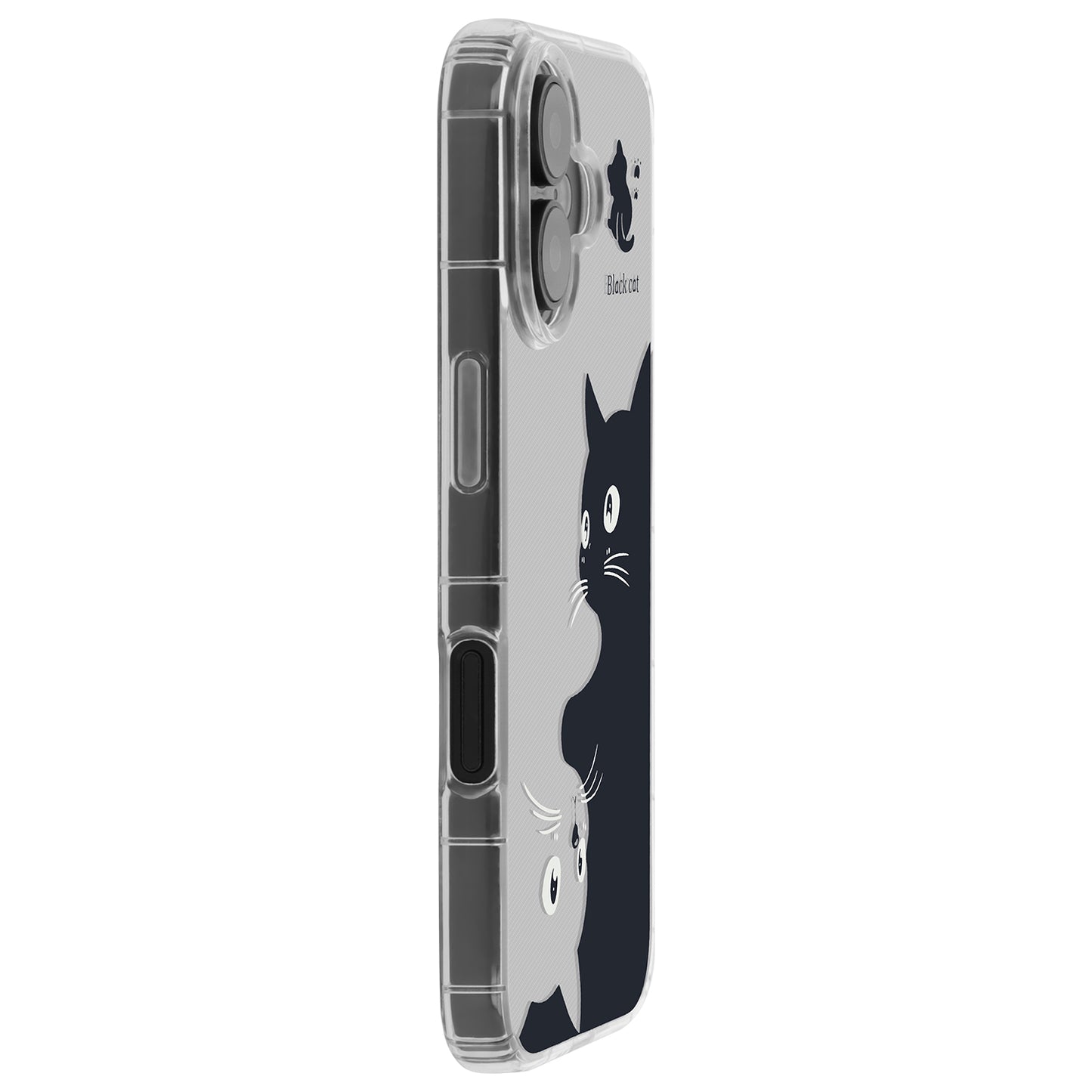 Tok Apple iPhone 17-hez, OEM, Ultra Trendy Cat, Fekete