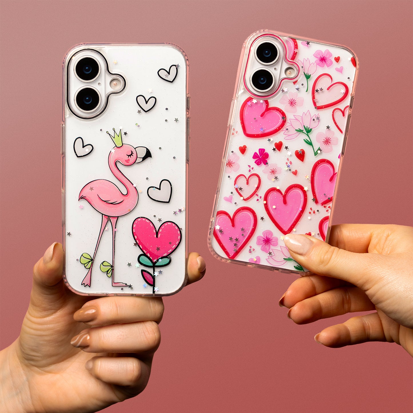 Case for Apple iPhone 14 / 13, OEM, Ultra Trendy Love 2, Multicolor