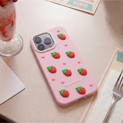 Case for Apple iPhone 17 Pro Max, OEM, Strawberry, Pink