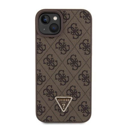 Tok Apple iPhone 15 Plus-hoz, Guess, Crossbody 4G Metal Logo, Barna, Újrapecsételt