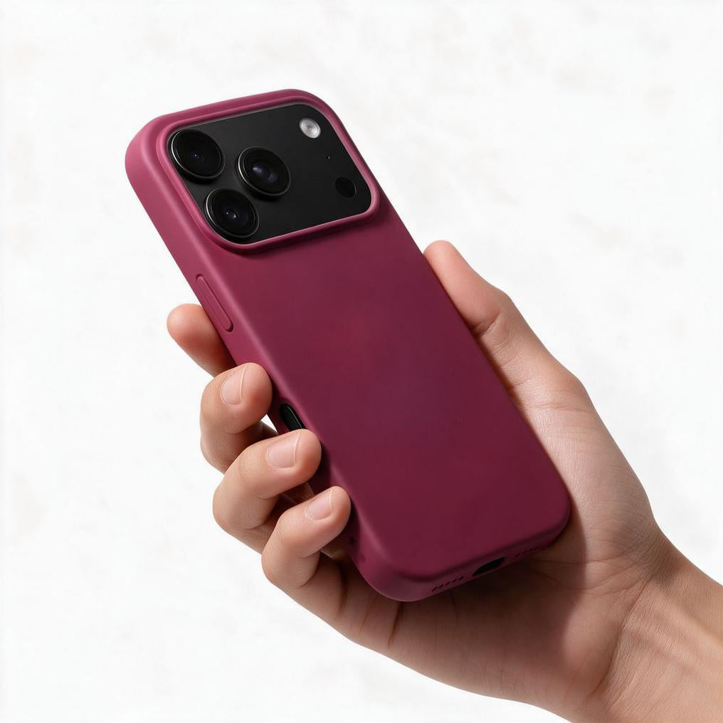 Tok Apple iPhone 18 Pro / iPhone 17 Pro készülékhez, OEM, szilikon, bordó