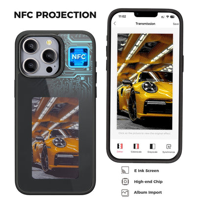 Tok Apple iPhone 14 Pro-hoz, OEM, Egyedi E-Ink kijelző, Fekete