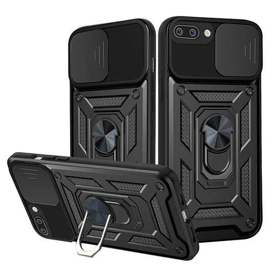 Tok Apple iPhone 8 Plus / 7 Plus készülékhez, Techsuit, CamShield, Fekete