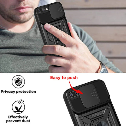 Case for Apple iPhone 8 Plus / 7 Plus, Techsuit, CamShield, Black