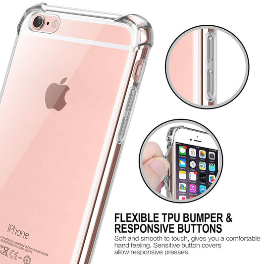 Case for Apple iPhone SE (2016) / 5 / 5s, Techsuit, Shockproof Clear, Transparent