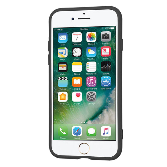 Case for Apple iPhone SE (2022) / SE (2020) / 8 / 7, Techsuit, SoftFlex, Black