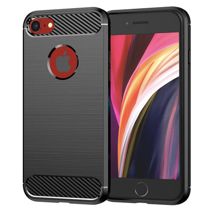 Tok Apple iPhone SE (2022) / SE (2020) számára, Techsuit, Karbon, Fekete