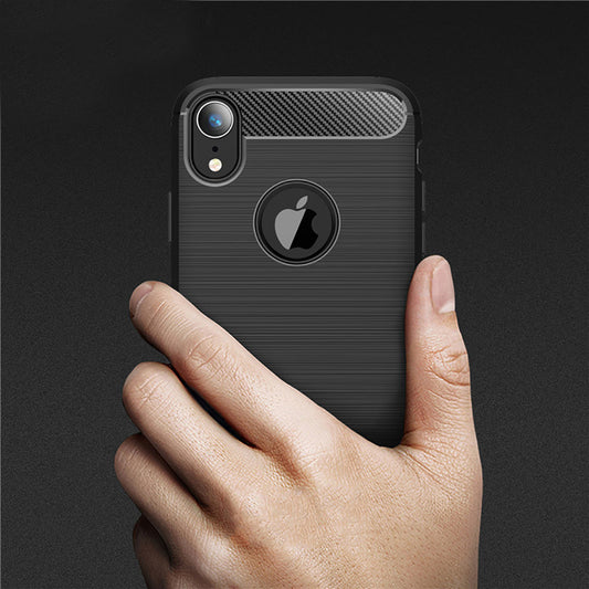 Case for Apple iPhone XR, Techsuit, Carbon, Black
