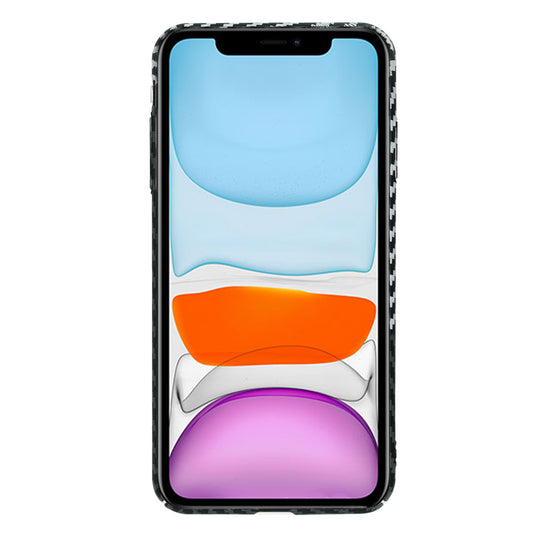 Case for Apple iPhone XR, Techsuit, Carbonite FiberShell, Black Gray