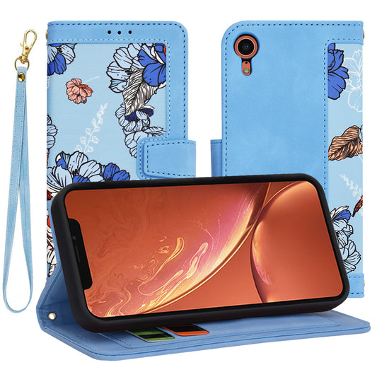 Tok Apple iPhone XR-hez, Techsuit, FlipCraft, Kék