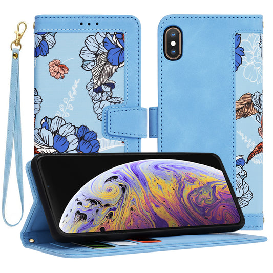 Tok Apple iPhone XS Max-hez, Techsuit, FlipCraft, Kék