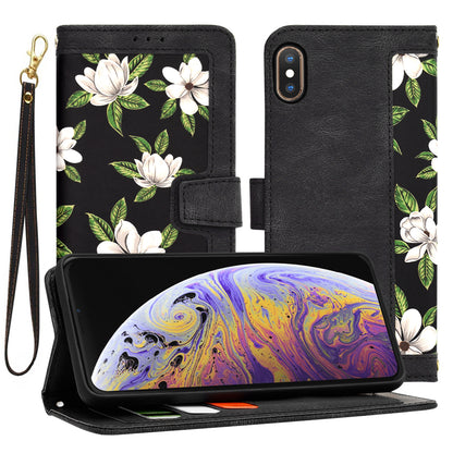 Tok Apple iPhone XS Max-hez, Techsuit, FlipCraft, Fekete