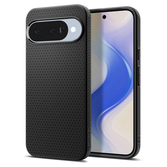 Tok a Google Pixel 10 Pro / 10-hez, Spigen, Liquid Air, Matt Fekete
