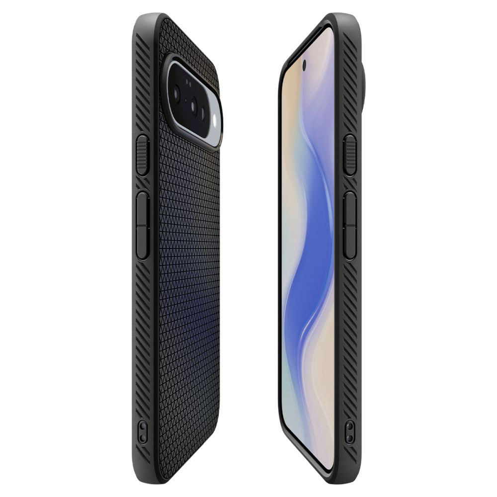 Tok a Google Pixel 10 Pro / 10-hez, Spigen, Liquid Air, Matt Fekete