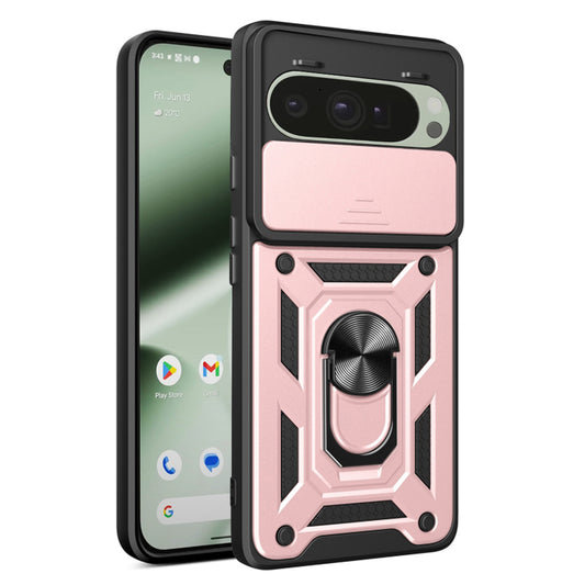 Tok Google Pixel 10 Pro / 10-hez, Techsuit, CamShield, Rózsaszín