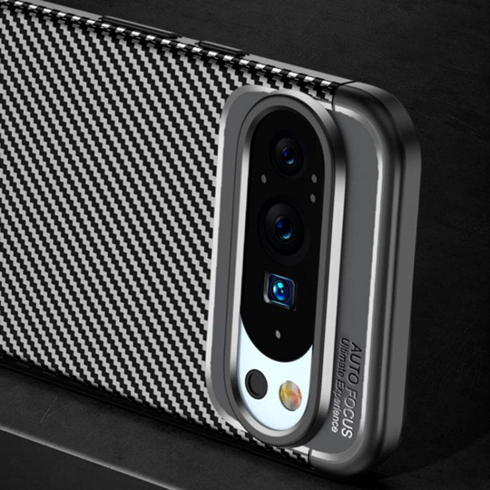 Tok Google Pixel 10 Pro / 10-hez, Techsuit, CarbonFiber, Fekete