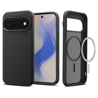 Tok Google Pixel 11 Pro-hoz, Spigen, Liquid Air, Matt fekete ACS11428