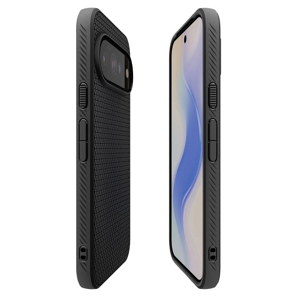 Tok Google Pixel 11 Pro-hoz, Spigen, Liquid Air, Matt fekete ACS11428