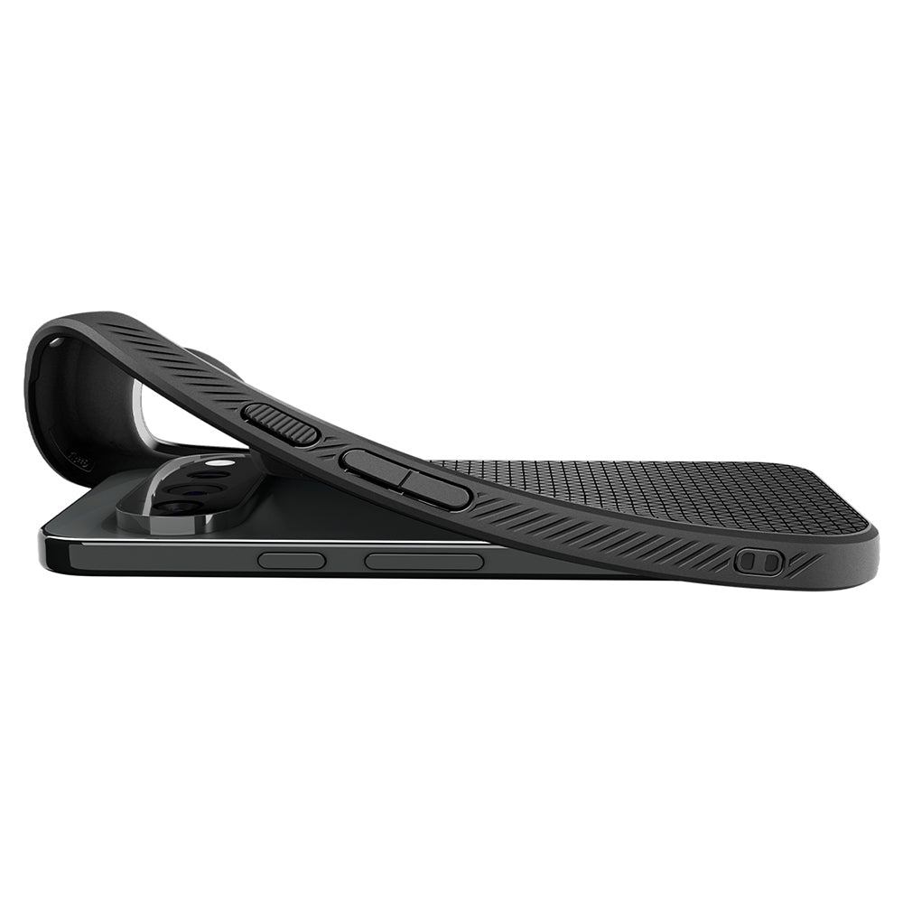 Tok Google Pixel 11 Pro-hoz, Spigen, Liquid Air, Matt fekete ACS11428