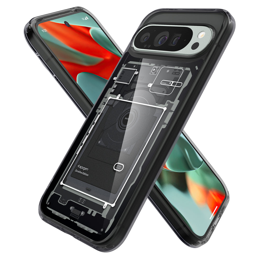 Tok Google Pixel 9 Pro XL-hez, Spigen, Ultra Hybrid Zero One, Fekete ACS07722