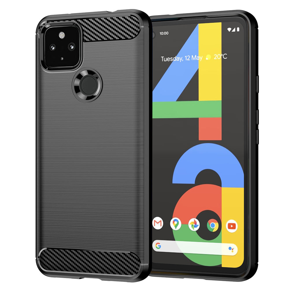 Tok Google Pixel 4a 5G-hez, Techsuit, karbon, fekete