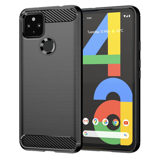 Tok Google Pixel 4a 5G-hez, Techsuit, karbon, fekete