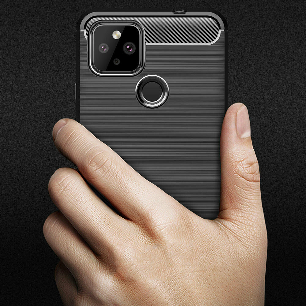 Tok Google Pixel 4a 5G-hez, Techsuit, karbon, fekete