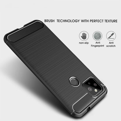 Tok Google Pixel 4a 5G-hez, Techsuit, karbon, fekete