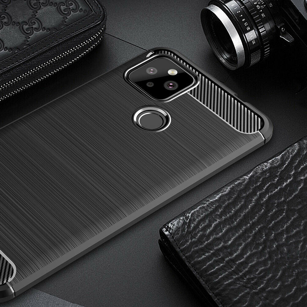 Tok Google Pixel 4a 5G-hez, Techsuit, karbon, fekete