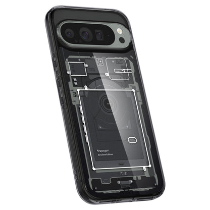 Tok Google Pixel 9 Pro XL-hez, Spigen, Ultra Hybrid Zero One, Fekete ACS07722