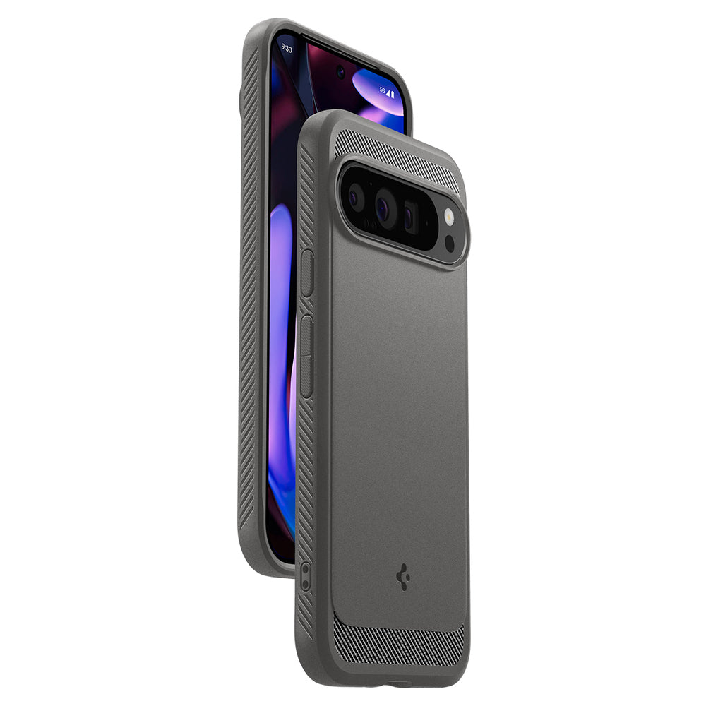 Tok a Google Pixel 9 Pro XL-hez, Spigen, Rugged Armor, Szürke ACS07784