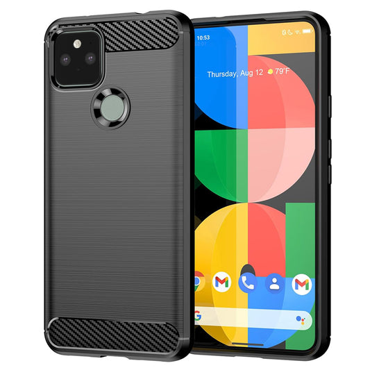 Tok Google Pixel 5-hez, Techsuit, karbon, fekete